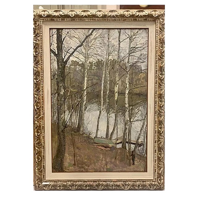 Andrei Levitine, Painter by the River, 1981 For Sale