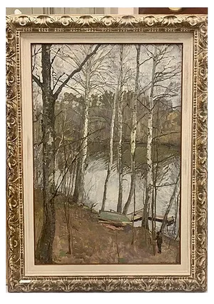 Andrei Levitine, Painter by the River, 1981