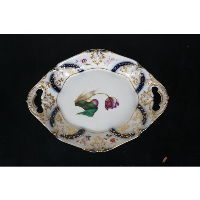 Antique Cobalt Blue & Gold Tea Coffee Demitasse Cups Dessert Plates China - 27 pcs For Sale - Image 6 of 17