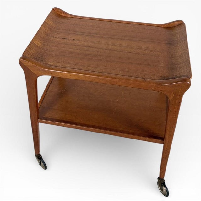 1960s Mid-Century The Glyder Bar Cart in Teak from Paragon Furniture, 1960s For Sale - Image 5 of 8