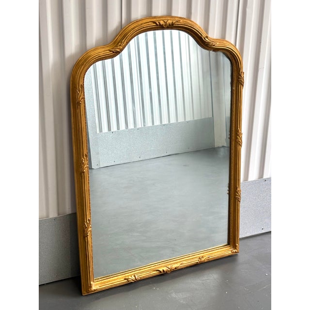 Carvers' Guild Vintage Carvers Guild Antique Gold Arched Mirror For Sale - Image 4 of 8