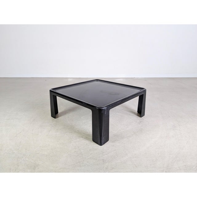 Plastic Mid-Century Black Coffee Table by Mario Bellini for C&B Italia For Sale - Image 7 of 11