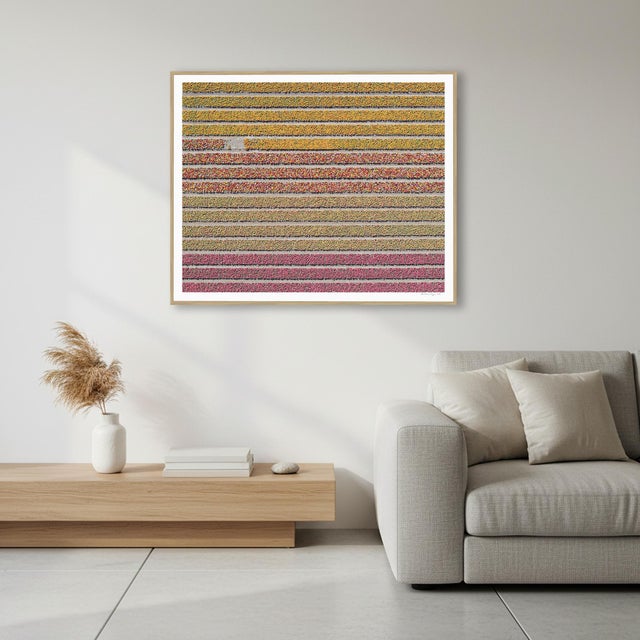 Contemporary "AV_Tulip_Fileds_016" Size B Contemporary Limited Edition Photography Fine Art Print by Bernhard Lang For Sale - Image 3 of 12