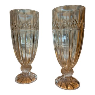 Godinger Olympia Clear Cut Crystal - 4 pcs For Sale