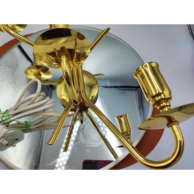 Vintage Brass Triple Wall Lamp, 1970s For Sale - Image 4 of 10