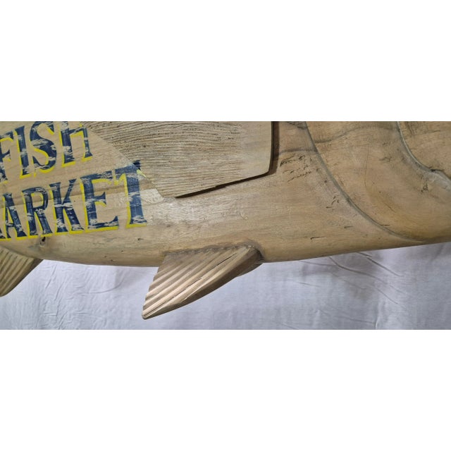 Nantucket Fish Market Trade Sign For Sale - Image 4 of 12
