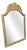 Vintage French Shabby Chic Mirror in Oak For Sale