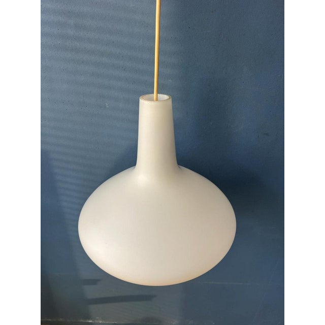 Opaline Glass Bulbo Pendant Lamp by Lisa Johansson Pape for Stockmann Orno For Sale - Image 6 of 11