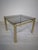 Hollywood Regency Coffee Table in Gold and Glass, 1972 For Sale - Image 4 of 12