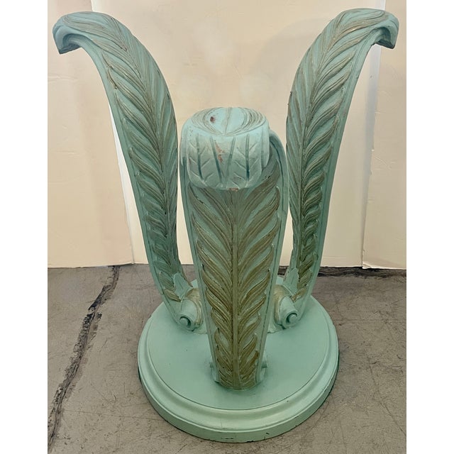 Empire Style Carved Wood Entry Hall/Dining Table For Sale - Image 4 of 10