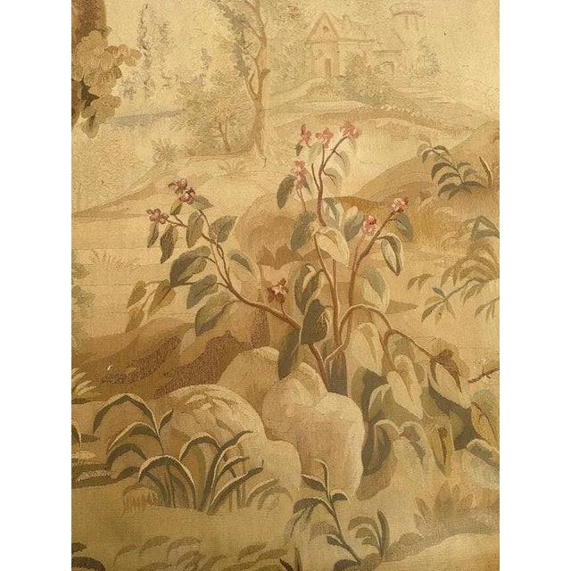 Large Antique French Aubusson Tapestry, 1890s For Sale - Image 5 of 18