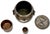 Fine Quality Antique American Solid Bronze and Sterling Silver 3 Piece Tobacco Humidor Smoking Set Circa 1890s For Sale - Image 17 of 18