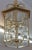 Brass Vintage 8 Light Brass Etched Regency Style Chandelier Lantern For Sale - Image 8 of 9