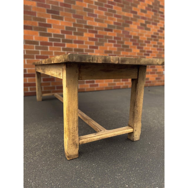19th Century Oak Farmhouse Table For Sale - Image 16 of 18