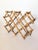 Vintage Burnt Tortoise or Scorched Bamboo Collapsable 8 Bottle Wine Rack For Sale In Dallas - Image 6 of 9