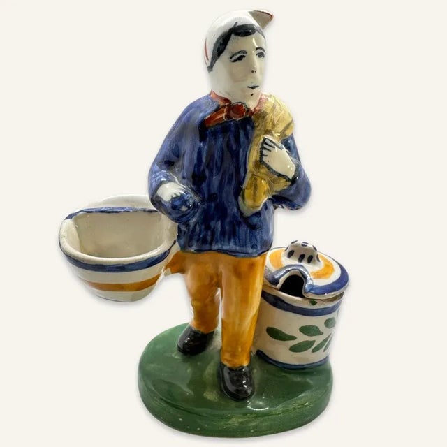 Ceramic Late 19th Century Quimper Salt Cellar For Sale - Image 7 of 7