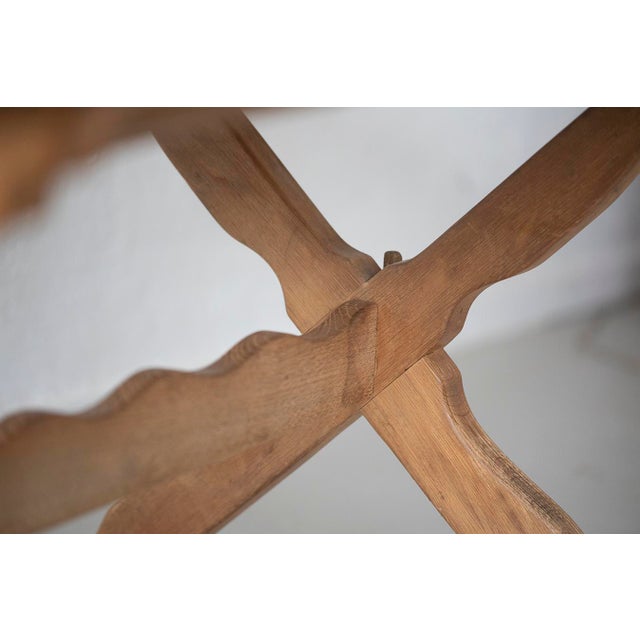 Sculptural Oak Table by Henning Kjærnulf, 1960s For Sale - Image 11 of 15