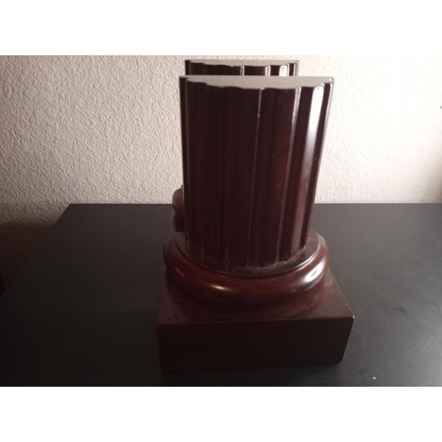 Bombay Company Solid Wood Roman Column Bookends A Pair Chairish