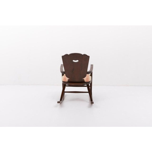 Mid-Century Scandinavian Rocking Chair For Sale - Image 12 of 14
