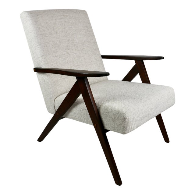 Vintage Model B-310 Chair in Ivory White Boucle, 1970s For Sale