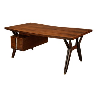 Writing Desk in Rosewood by Ennio Fazioli for MIM Roma, Italy, 1958 For Sale