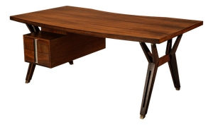 Writing Desk in Rosewood by Ennio Fazioli for MIM Roma, Italy, 1958