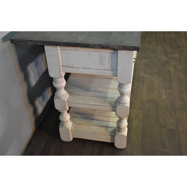 White Crafters and Weavers Stonegate Kitchen Island For Sale - Image 8 of 10