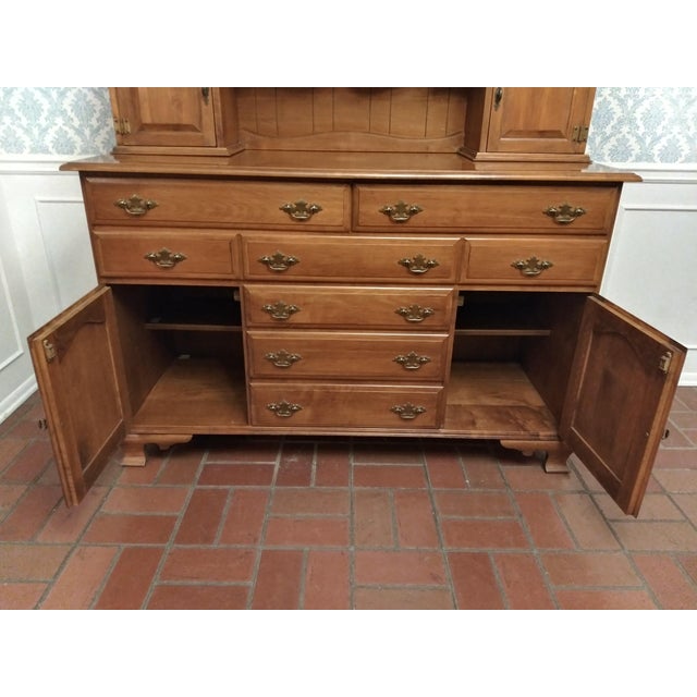 Mid 20th Century Vintage Sprague & Carleton Rock Maple Hutch Chairish