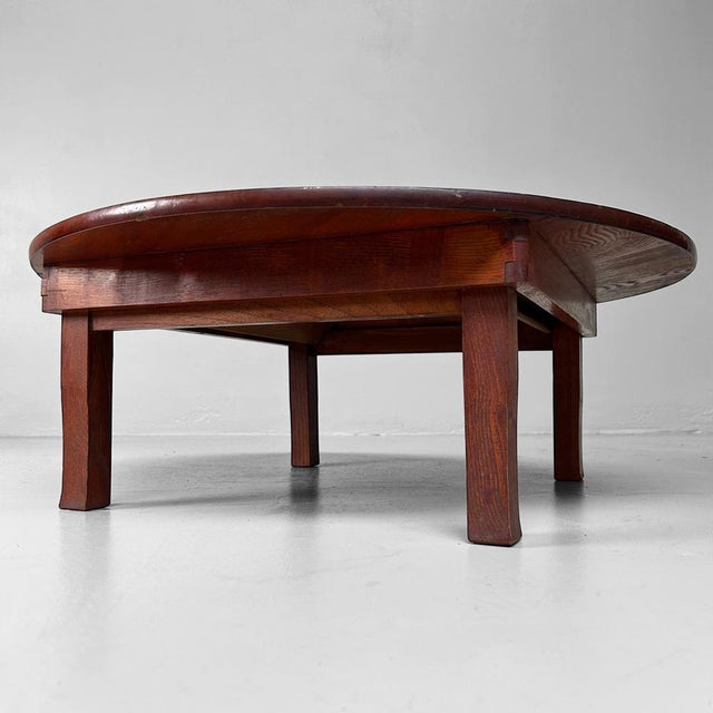 Shōwa Traditional Round Low Table, Japan, 1960s For Sale - Image 9 of 15