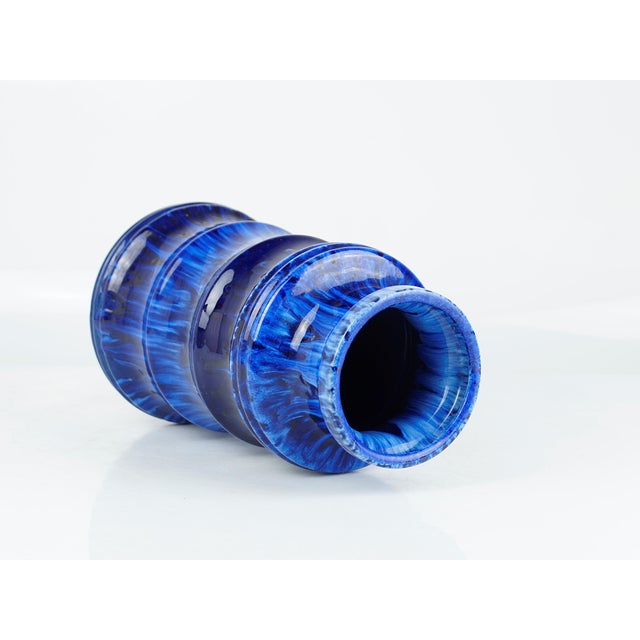 Mid-Century Blue Vase from Scheurich Keramik, 1960s For Sale - Image 8 of 9