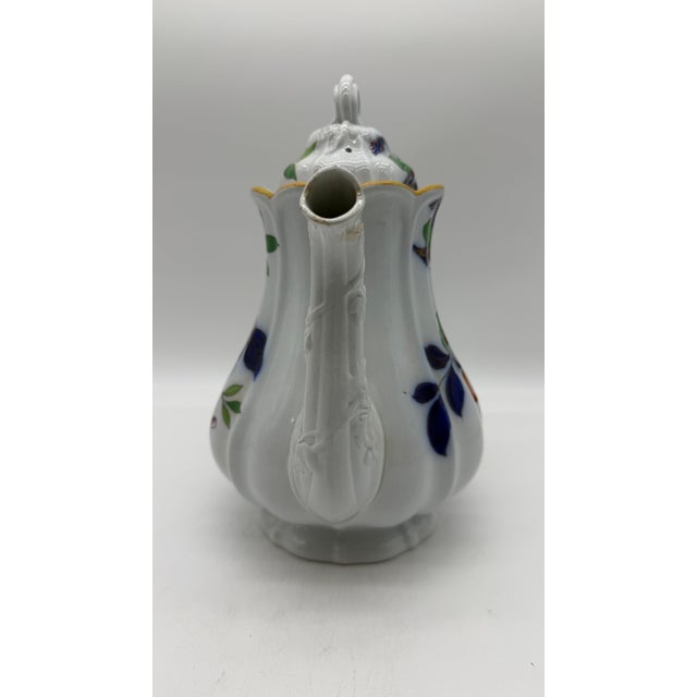 Mid 19th Century A Fine Antique Staffordshire Gaudy Decorated Ironstone Coffee Pot, Circa 1840's For Sale - Image 5 of 16