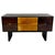 Italian Art Deco Sideboard with Parchment Leather and Ebonized Wood, 1950s For Sale - Image 13 of 13