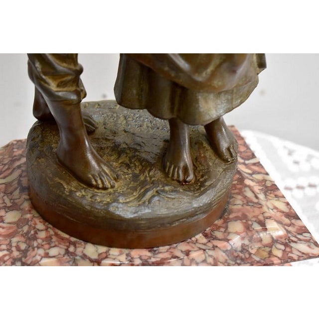 Maroon 19th Century Pendulum with Regulate from Rousseau For Sale - Image 8 of 18