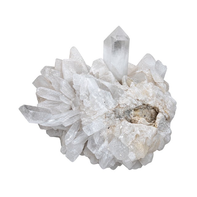 Traditional Monumental Brazilian Quartz Crystal Cluster – 381 Lb Natural Statement Specimen For Sale - Image 3 of 5