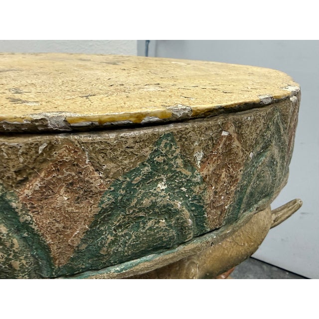 Elephant Pedestal Side Table, Vintage For Sale - Image 9 of 13