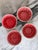 Hand Made in Greece Vintage Watermelon Bowls - Set of Four For Sale - Image 9 of 11