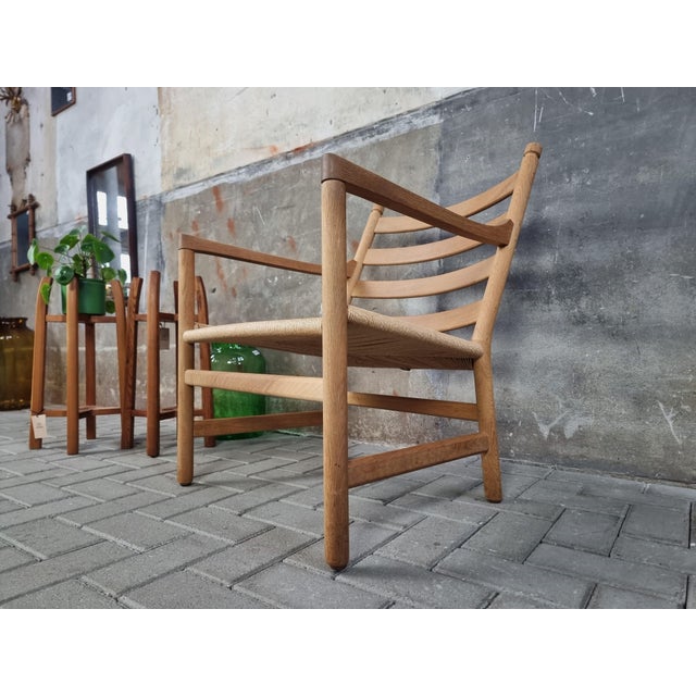 Wood Danish CH44 Easy Chair in Oak by Hans Wegner for Carl Hansen & Søn, 2000s For Sale - Image 7 of 18