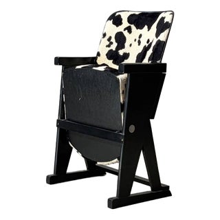 Vitage Cinema Seat with Cowhide Look, 1980s For Sale