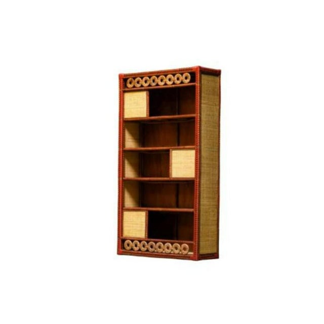Contemporary Bridget High Cabinet in Natural Rattan by Popus Editions For Sale - Image 3 of 6