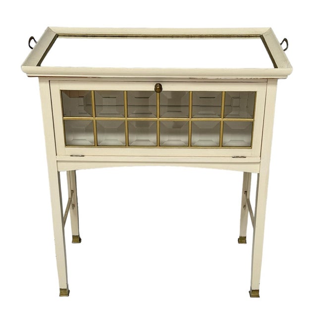 Vienna Secession White Lacquered Serving Cabinet, 1900s For Sale - Image 14 of 14
