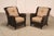 High Quality American Made Pair of Outdoor Wicker Lounge Chairs with Sunbrella Upholstered Cushions