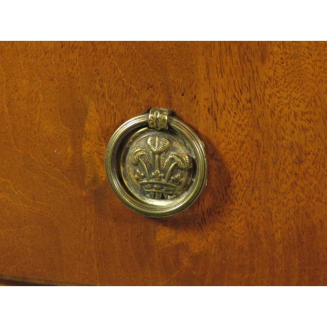 Wood Early 19th Century Regency Inlaid Nightstand For Sale - Image 7 of 10