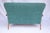 Italian Mid-Century Settee - Sofà Carlo Mollino Style in Teal Green For Sale - Image 9 of 12