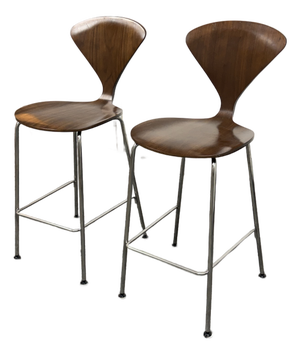 Norman Cherner for Cherner Chair Company Cherner Counter Stools, Pair