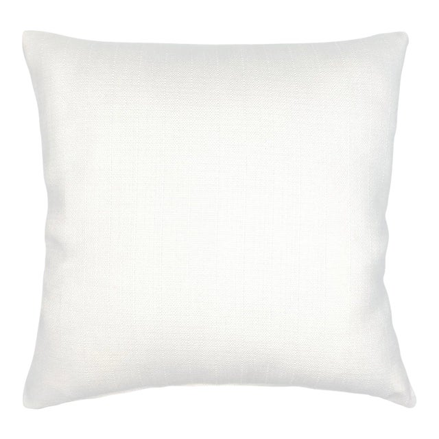 Summer Classic White Indoor Outdoor Pillow 24x24 For Sale