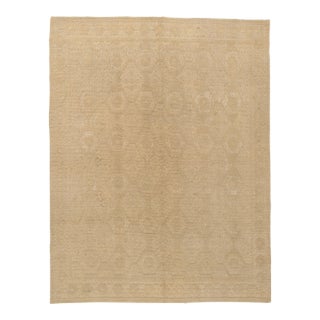 Vintage Spanish Tan Rug 7' X 9'2 For Sale