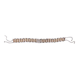 Early 20th Century Kuba Cowrie Shell Nobles Headband For Sale