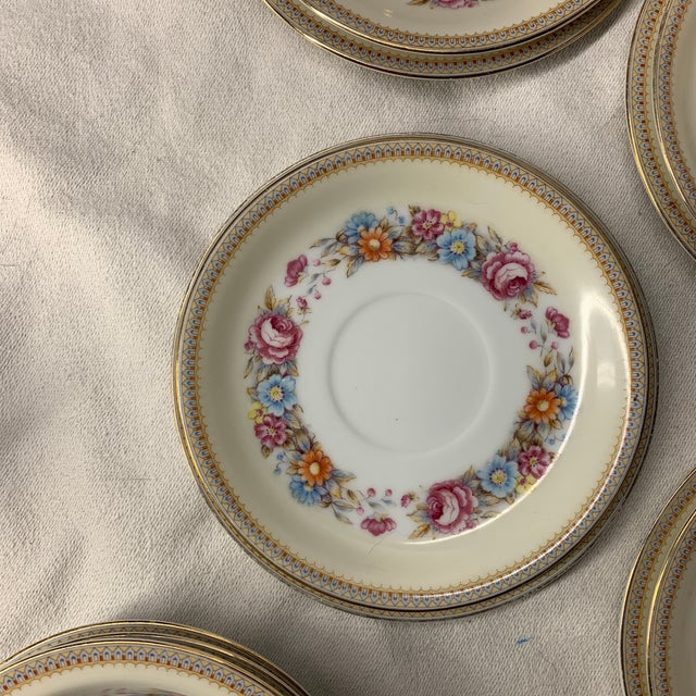 1940s Vintage Jyoto China Floral Tea and Dessert Set - 21 pcs For Sale - Image 5 of 7