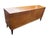 Brown Vintage Mid-Century Modern Walnut 7-Drawer Lowboy Dresser by Dixie Furniture – 1960s MCM Long Dresser With Sculptural Hardware & Tapered Legs For Sale - Image 8 of 14