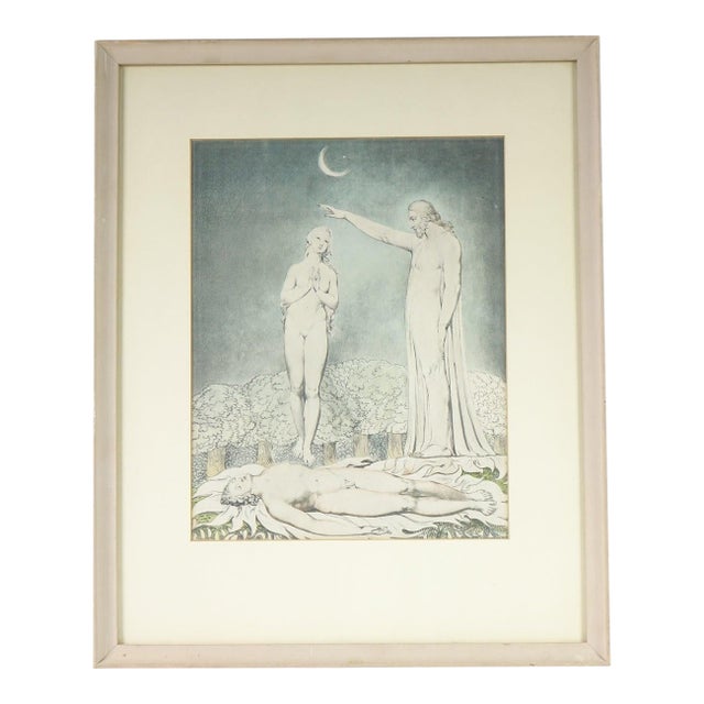 Late 20th Century *"The Creation of Eve" - Pastel Colored Lithograph For Sale